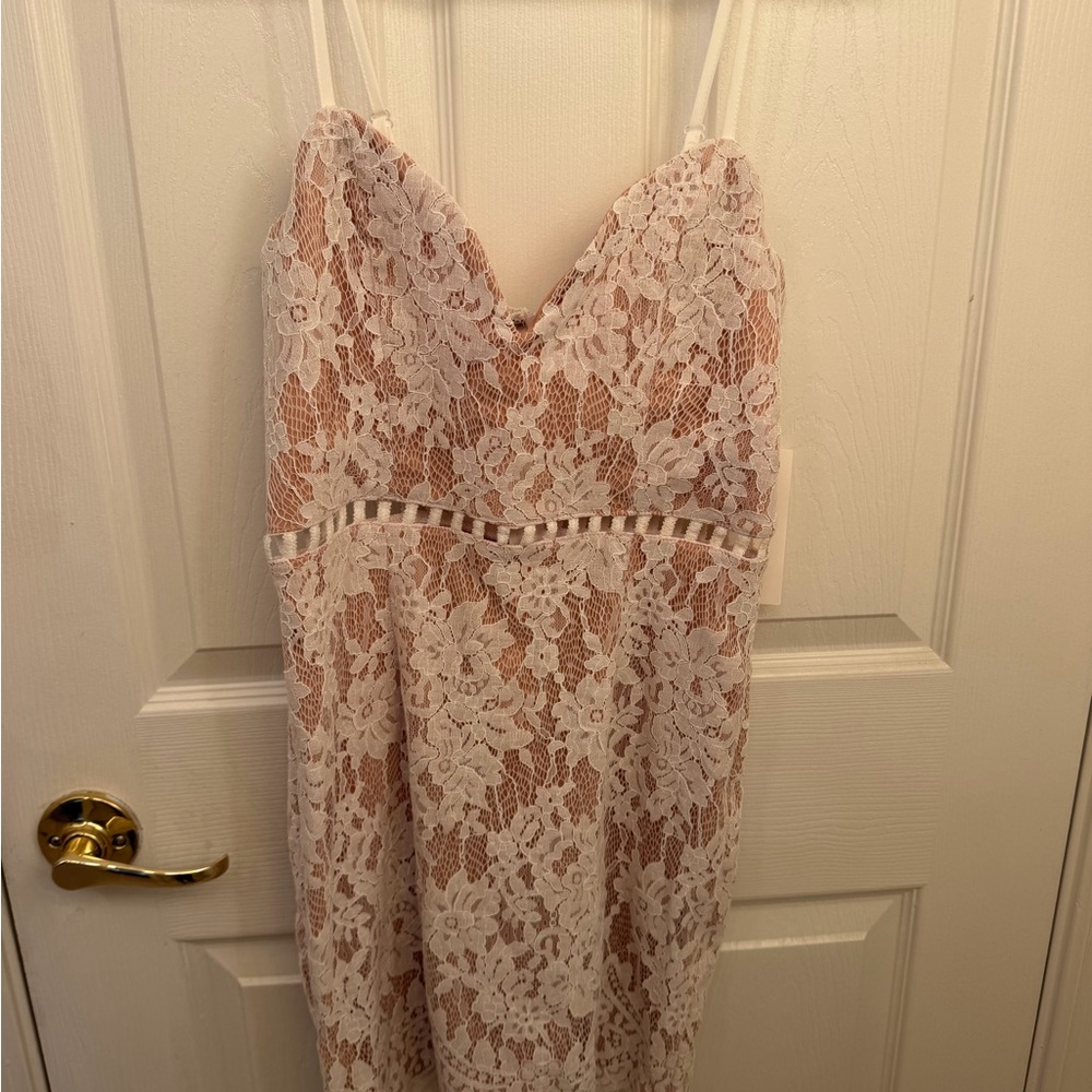 Tobi White Lace Dress with Spaghetti Straps - NWT